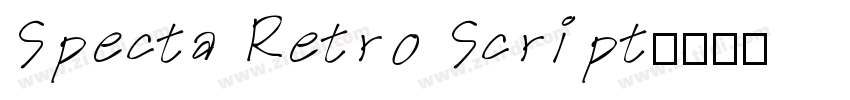 Specta Retro Script字体转换